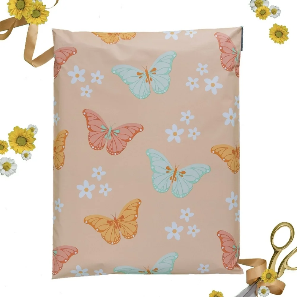 NWT - 20ct. 12x15.5 Polymailers Random Thank You Cards And Stickers - Picture 2 of 3